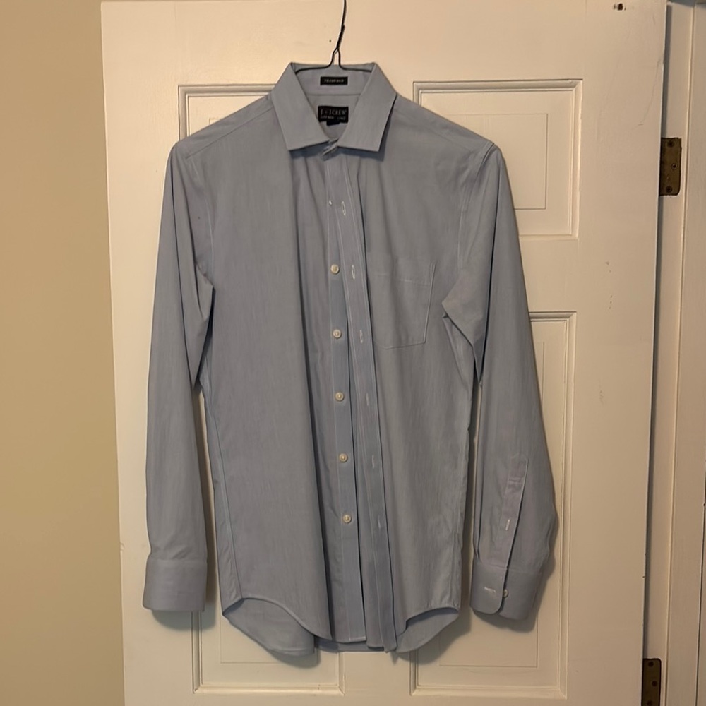 J. Crew Blue Dress Shirt Long Sleeve